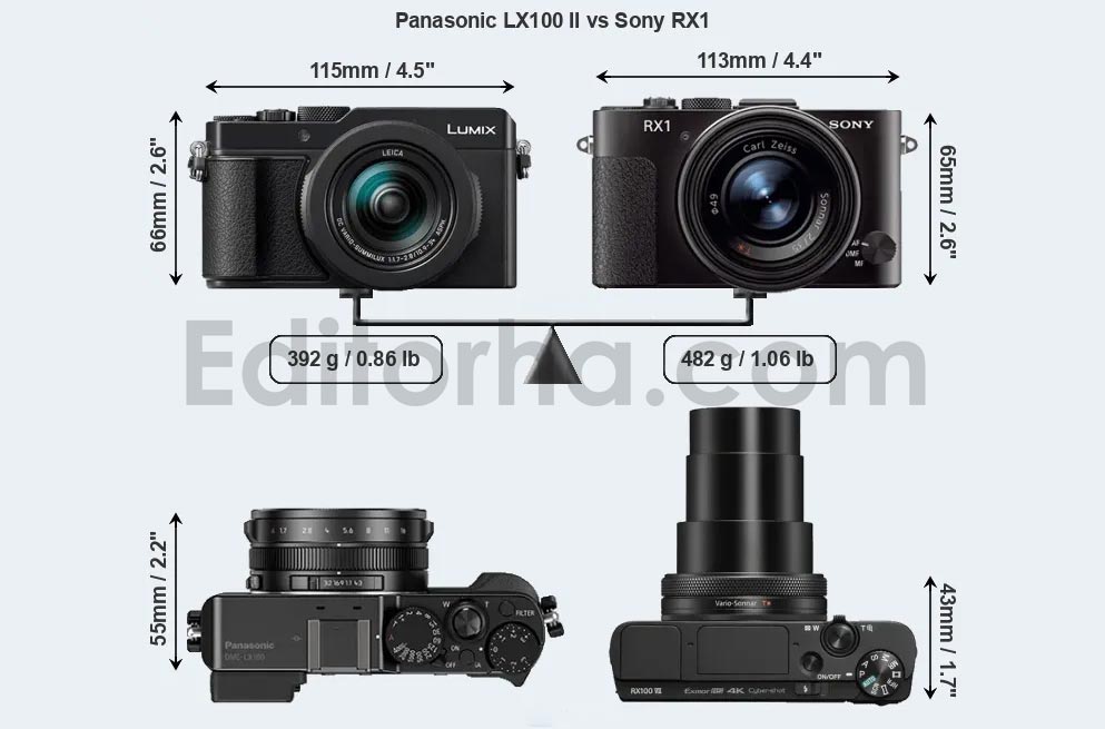 سونی یا پاناسونیک Sony RX100 VII Panasonic Lumix LX100 Mark II