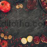 دانلود عکس انار روی میز
