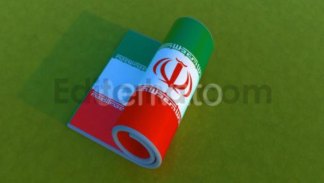 دانلود موشن گرافیک پرچم ایران - انیمیشن غلتان