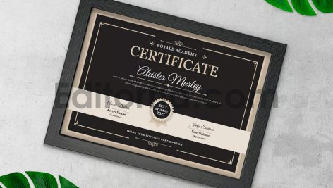 دانلود فایل لایه باز سرتیفیکیت Certificate