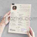 دانلود فایل لایه باز رزومه مدرن