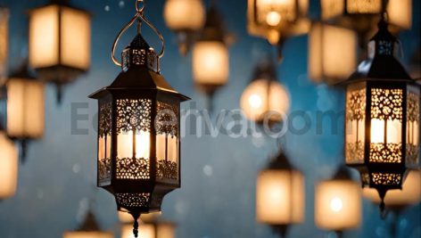 دانلود بک گراند موشن گرافیک رمضان و عید، فانوس