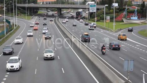دانلود فوتیج تایم لپس ترافیک خیابانی