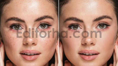 رتوش صورت با فتوشاپ