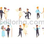 دانلود وکتور لایه باز عروسی
