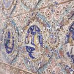دانلود فوتیج کاشی دیوارهای کاخ گلستان