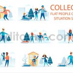 دانلود وکتور لایه باز روز برفی