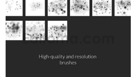 دانلود ۲۶ براش فتوشاپ بوکه کریسمس Bokeh Photoshop brushes, Christmas bokeh brushes