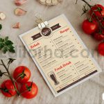 دانلود لایه باز منوی غذایی برگر و کباب