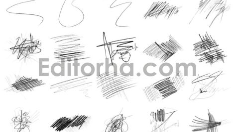 دانلود براش مدادی فتوشاپ Pencil Brushes