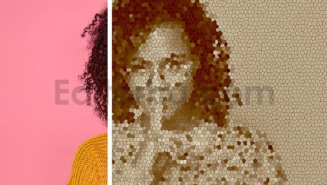 دانلود اکشن فتوشاپ افکت موزاییکی Mosaic Photo Effect