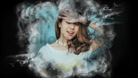 دانلود اکشن فتوشاپ ایجاد افکت دود بر روی عکس Smoky photo effect