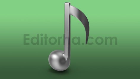 دانلود مدل آماده سه بعدی : نت موسیقی