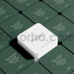 دانلود طرح لایه باز ماکت کارت ویزیت مربع