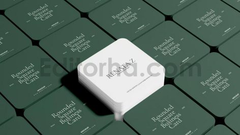 دانلود طرح لایه باز ماکت کارت ویزیت مربع