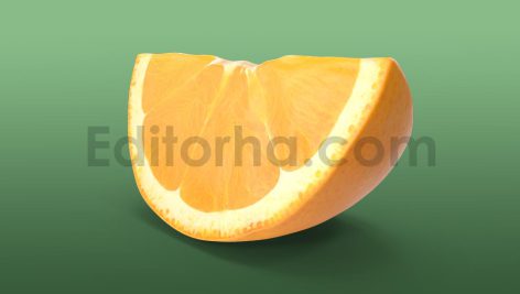 دانلود مدل آماده سه بعدی: یک برش پرتقال