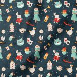 دانلود پترن سرزمین عجایب Wonderland Seamless Patterns