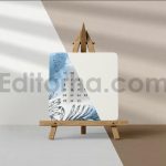 دانلود فایل لایه باز تقویم رومیزی روی پایه مقوایی کرافت