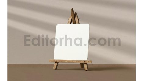دانلود فایل لایه باز تقویم رومیزی روی پایه مقوایی کرافت