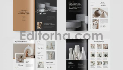 دانلود فایل لایه باز کاتالوگ/بروشور Catalog Brochure Template