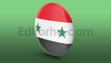 دانلود مدل آماده سه بعدی : پیکسل پرچم کشور سوریه