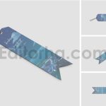 دانلود موکاپ بوک مارک، نشانک کتاب طرح شهری