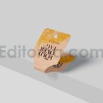 دانلود موکاپ تگ مربعی تاشو جواهرات