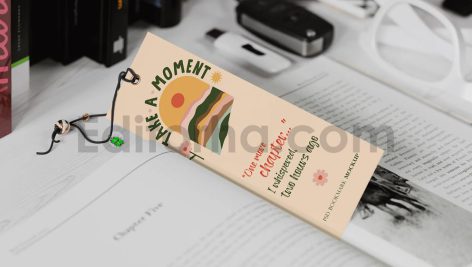 دانلود موکاپ بوک مارک، نشانک کتاب
