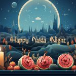 دانلود عکس کارت پستال شب یلدا مبارک