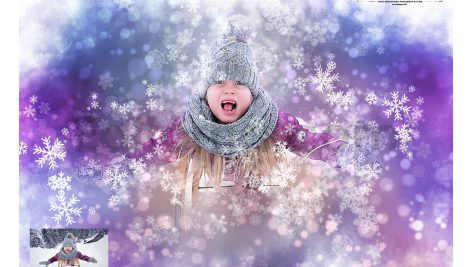 دانلود اکشن دانه برفی کریسمس فتوشاپ