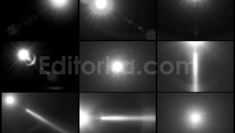 مجموعه ۳۰ تایی لنز سفارشی فلر افکت خورشید Custom Sun Glow Effect Lens Flare Kit