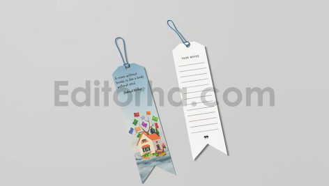 دانلود موکاپ بوک مارک، نشانک کتاب
