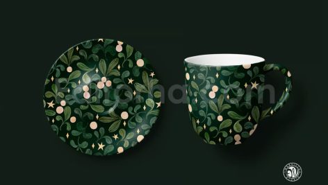 دانلود پترن آبرنگ با تم تعطیلات Holiday Mood Watercolor Pattern