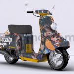 دانلود موکاپ اسکوتر کلاسیک Vintage Scooter Mock-Up