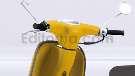 دانلود موکاپ اسکوتر کلاسیک Vintage Scooter Mock-Up
