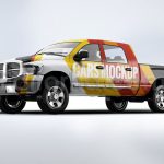 دانلود موکاپ کامیون پیکاپ Pickup Truck Mock-Up