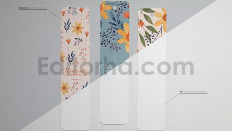 دانلود موکاپ بوک مارک، نشانک کتاب