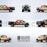 دانلود موکاپ کامیون پیکاپ Pickup Truck Mock-Up