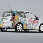 دانلود موکاپ برندینگ ماشین شهری City Car Branding Mock-up