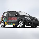 دانلود موکاپ برندینگ ماشین شهری City Car Branding Mock-up