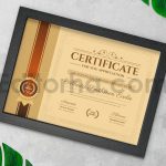 دانلود فایل لایه باز سرتیفیکیت کلاسیک Classic Vintage Appreciation Certificate