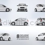 دانلود موکاپ برندینگ ماشین شهری City Car Branding Mock-up