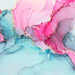 دانلود ۲۸ تکسچر جوهر صورتی و آبی در الکل Colorful alcohol ink texture