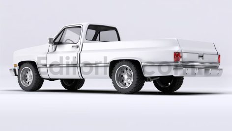 دانلود موکاپ کامیون ۴در۴ کلاسیک Classic 4×4 Truck Mockup