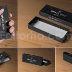 دانلود موکاپ جعبه سیاه مستطیلی ۵ Black Rectangular Box Mockups