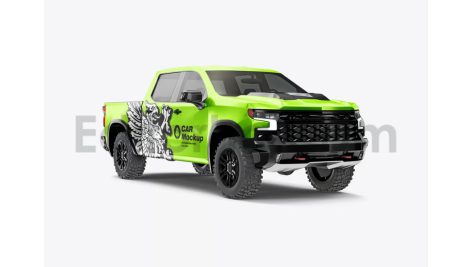 دانلود موکاپ نیسان پیکاپ Set Pickup Truck Mockup