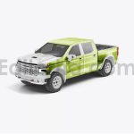 دانلود موکاپ نیسان پیکاپ Set Pickup Truck Mockup