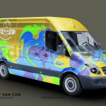 دانلود موکاپ ون حمل بار Delivery Van Car Mockup