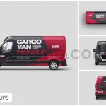 دانلود موکاپ ون کارگو Cargo Van Mockup Set