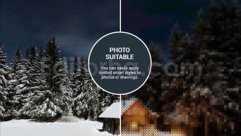 دانلود فایل افکت بافتنی هوشمند I ♥ Sweaters – Smart Knitted Effect